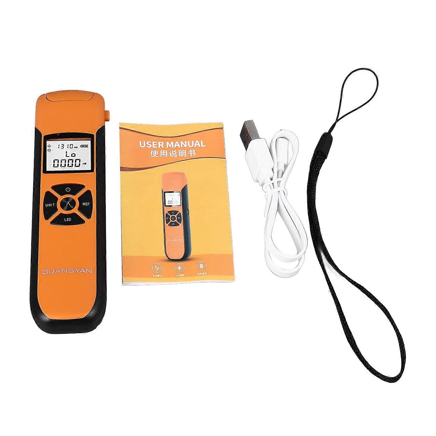 Optical Power Meter High Accuracy Ultra Long Standby Portable with LED Flashlight for Testing Commun