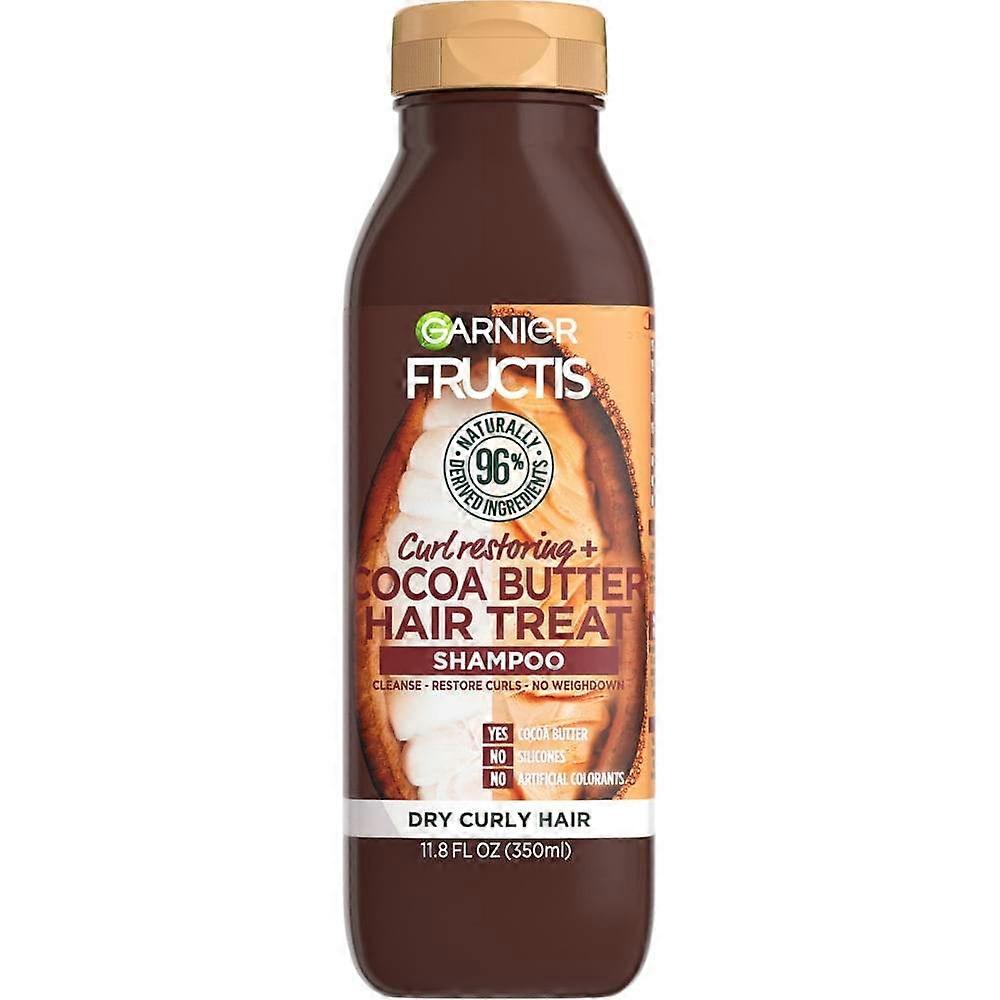 Garnier Fructis Curl Restoring + Cocoa Butter Hair Treat Shampoo, 11.8 Oz