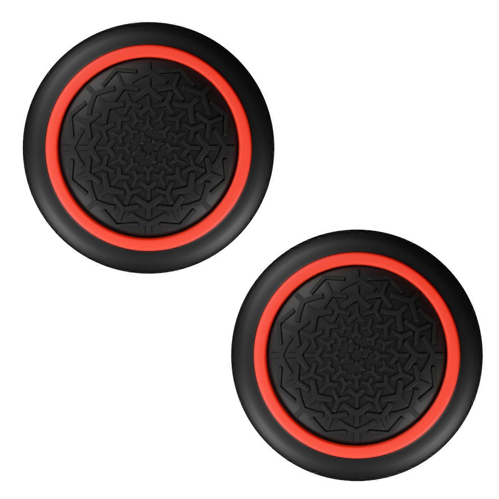 Shock Absorption Controller Thumbstick Caps Housing Protective Ergonomic Silicone Cover Double Tone Decorative Accent Multicolor