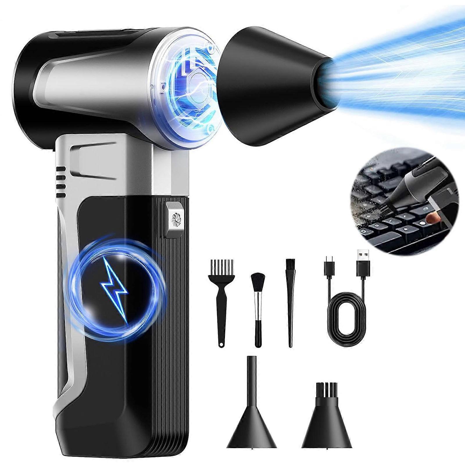 Turbocharged Electric Air Duster 160000 RPM Motor Cleaning Tool Suitable For Computer Keyboard Drying Ventilation Tasks Multicolor