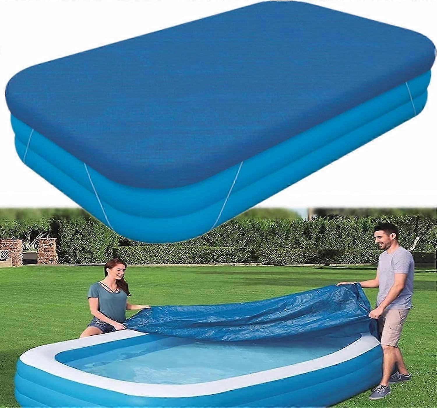 Rectangle Pool Cover,Pool Cover for Inflatable Pool,Rectangular Inflatable Swimming Pool Cover