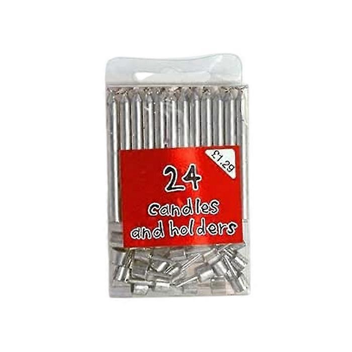 Metallic Candles (Pack of 24)