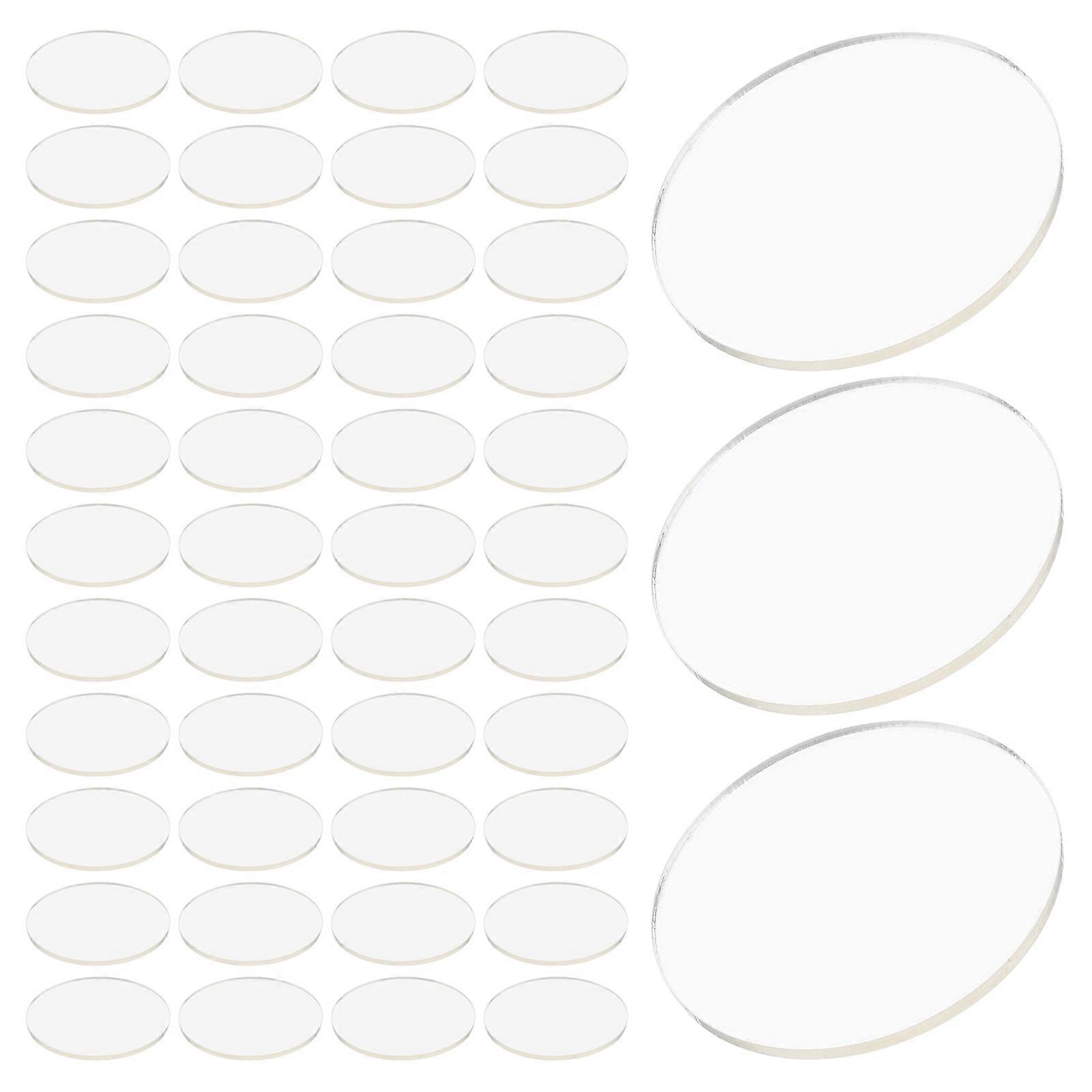 Acrylic Miniature Base Clear Circle Stand for Holding 120Pcs Transparent Display Risers
