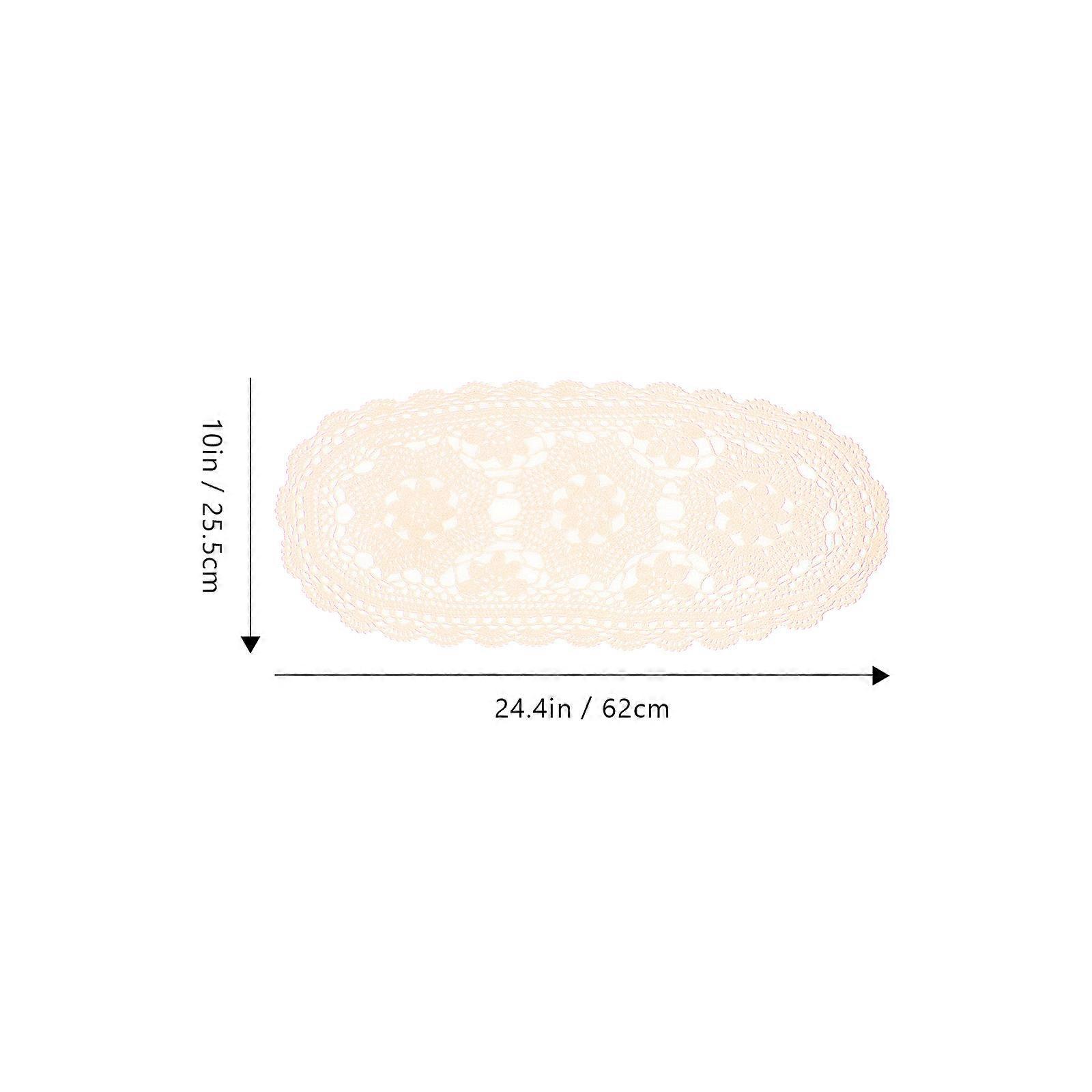 Rustic Cotton Crochet Table Runner for Table Decoration 1 Piece