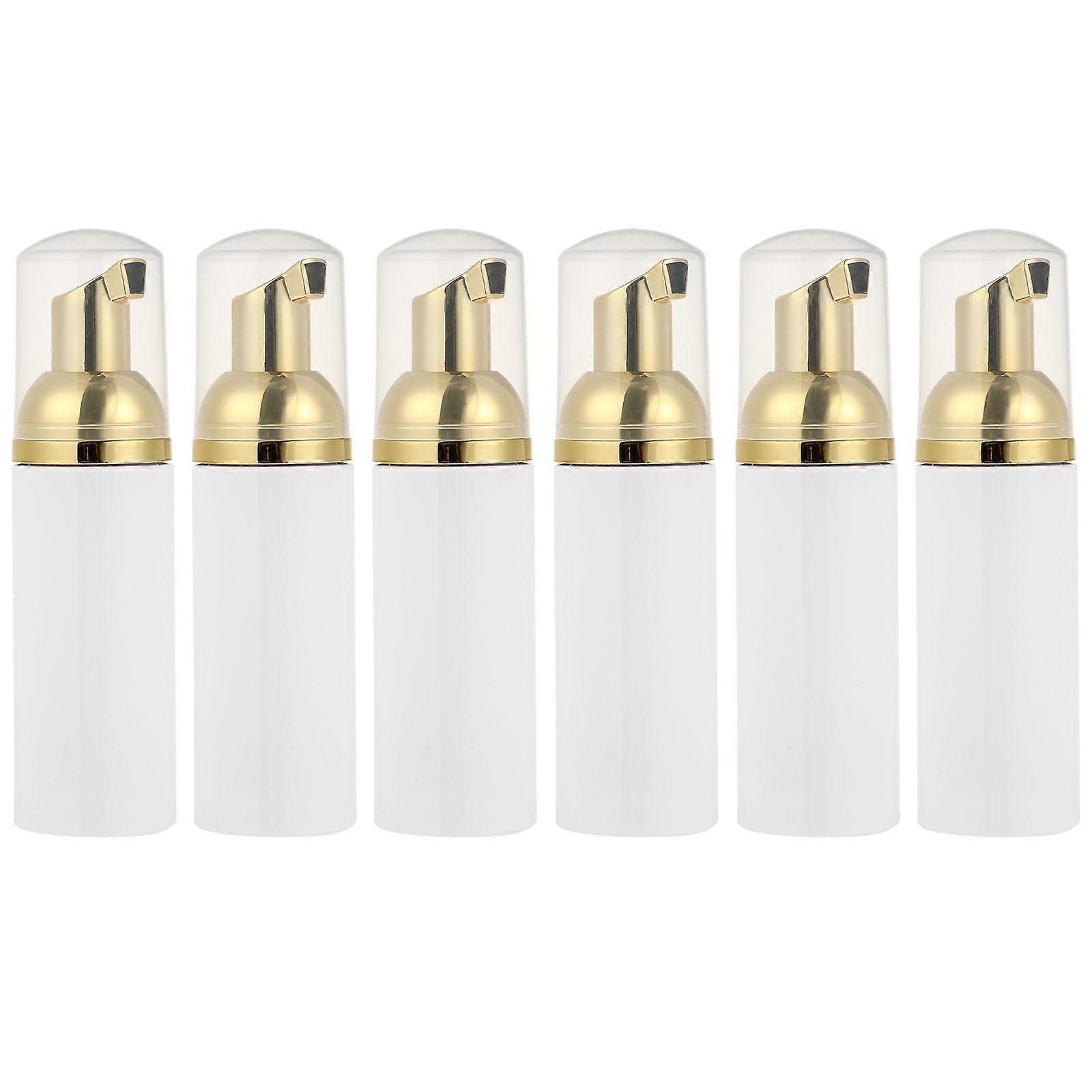 Foam Bottle Container for Storage 6Pcs Plastic Bottles with Pump