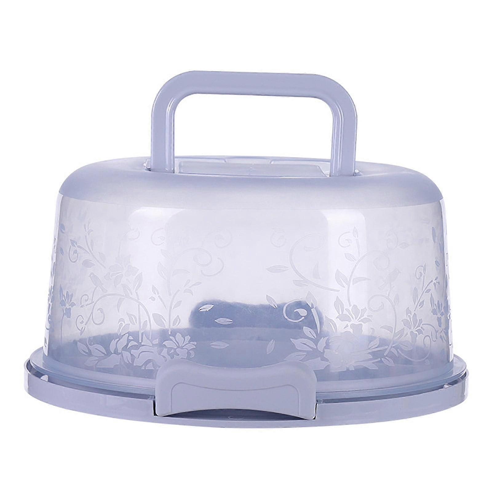 Comefolife Cake Carrier with Lid and Handle, Cake Containers Cake Holder for 11 Inch,Transparent Cake Box Carrier with Lid Handles Cupcake Hold