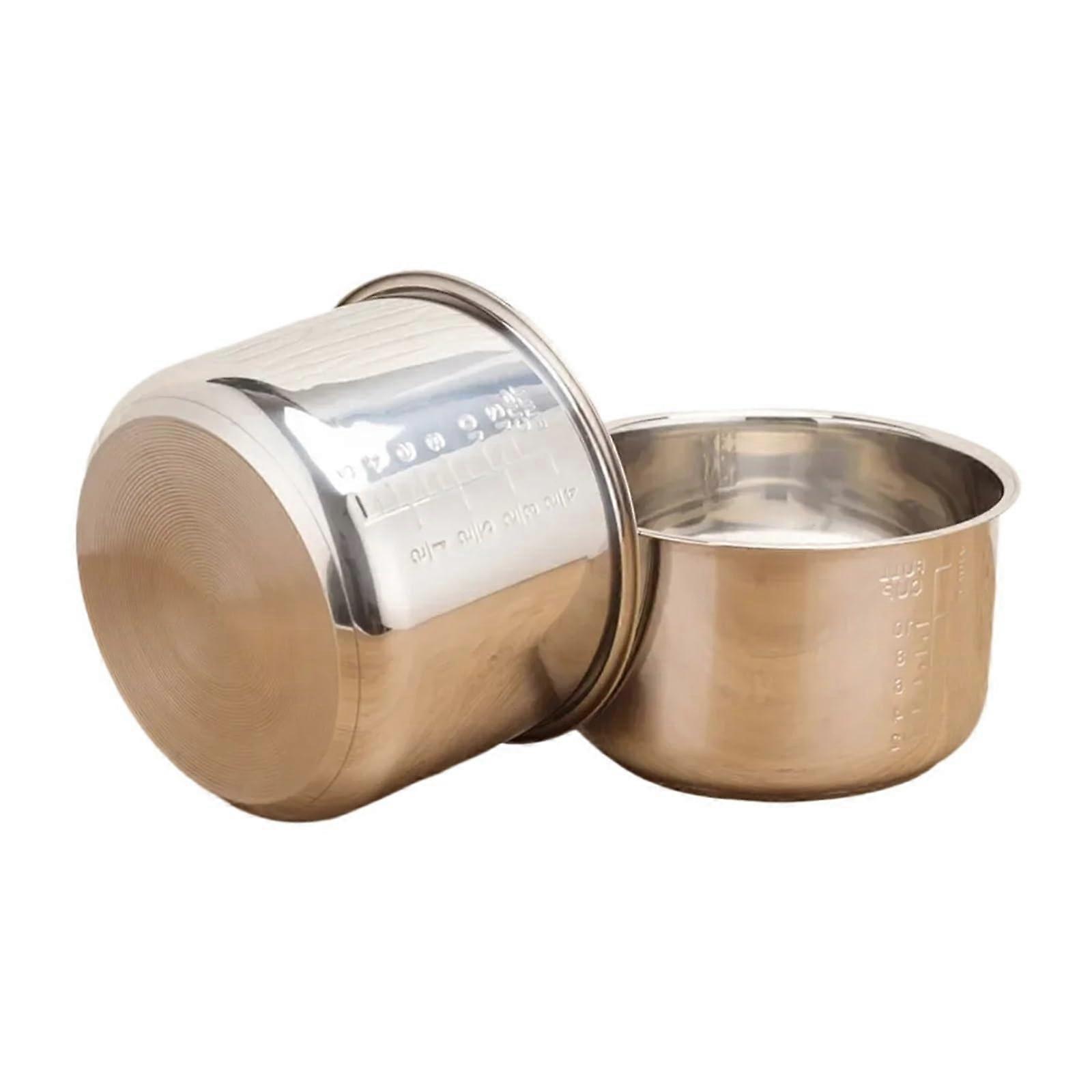 Rice Pressure Cooker Inner Pot 6L NonStick Double Bottom for Kitchen Rice Cooking