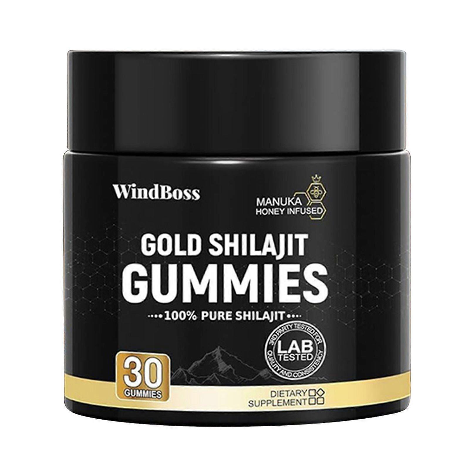 Ravintogeelit ja pureskelut Gold Shilajit -karkit 30 kpl miehille ja naisille