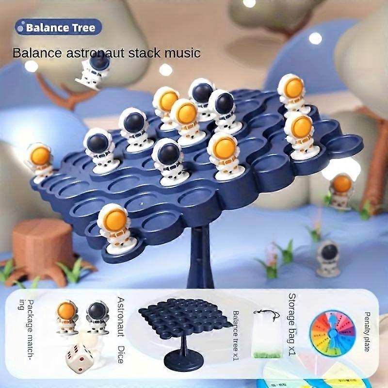 Astronaut Balance Tree Board Game Enhances Reaction & Critical Thinking Skills, Ideal for Family Gatherings & Parties Board Game