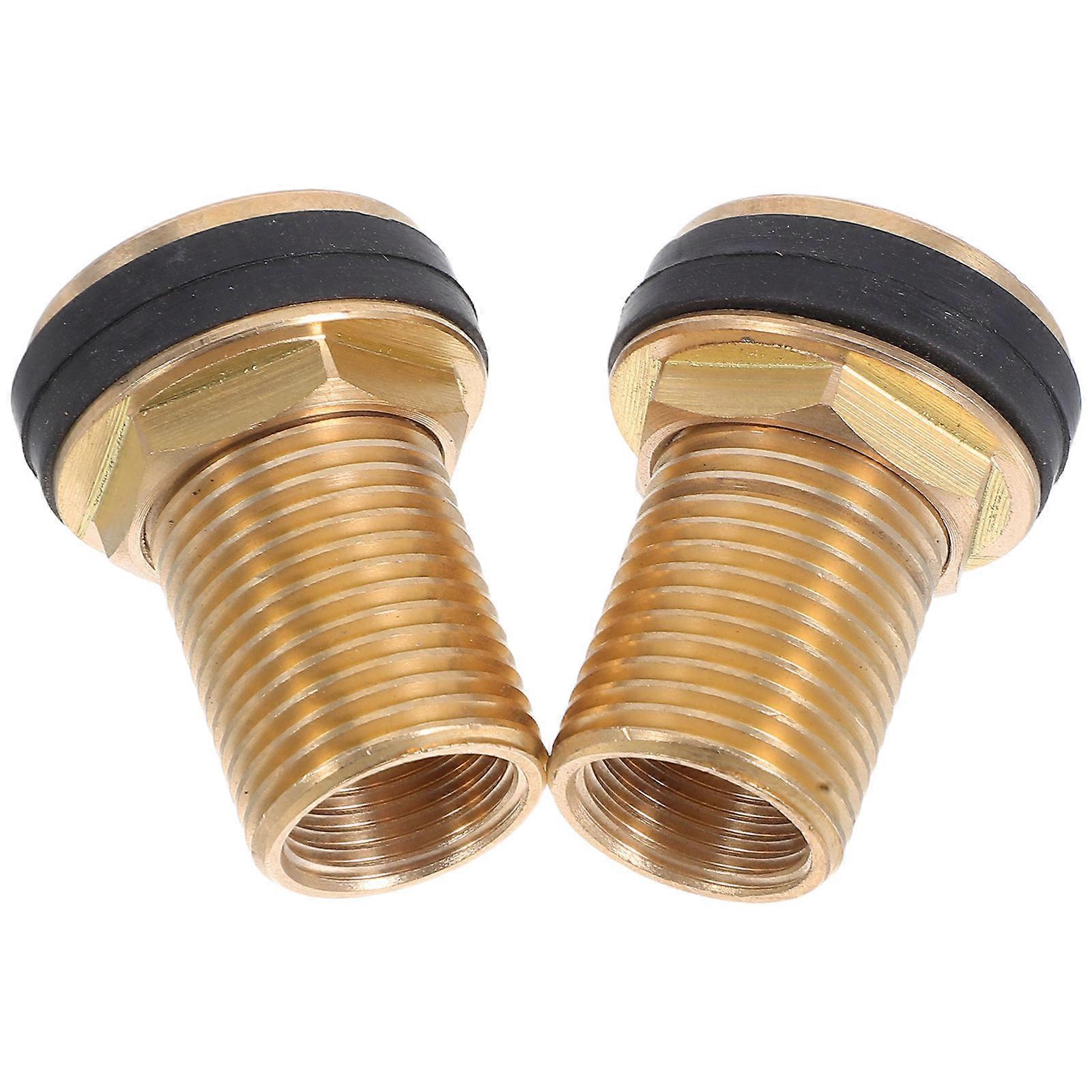 Tank Connector with Leakproof Rubber Rings 2Pcs