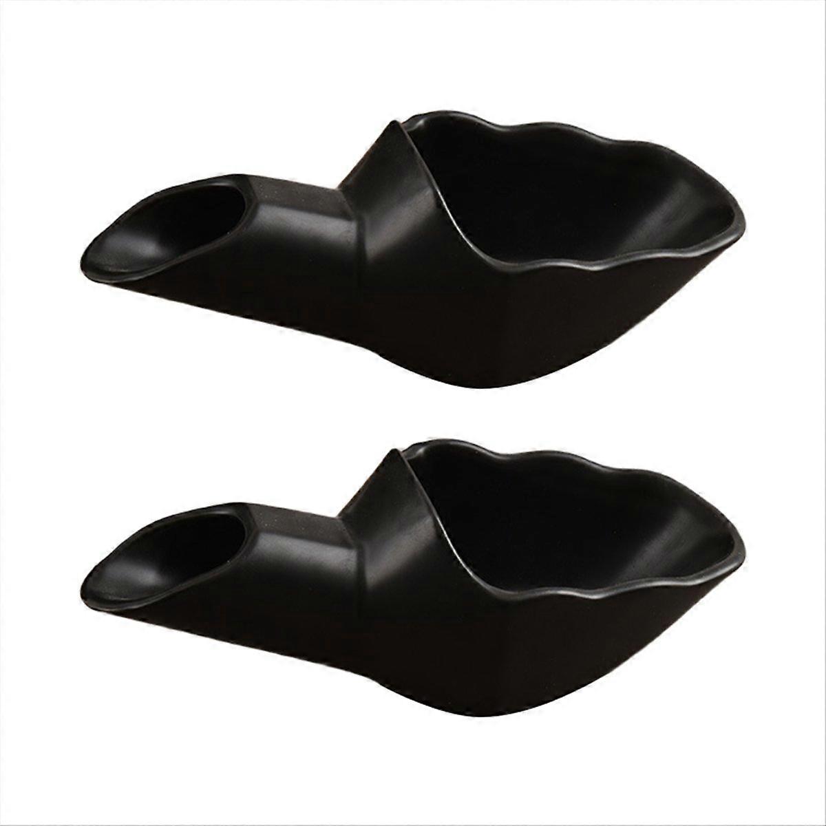 2PCS Coffee Bean Measuring Scoop Coffee Bean Dosing Cup Black