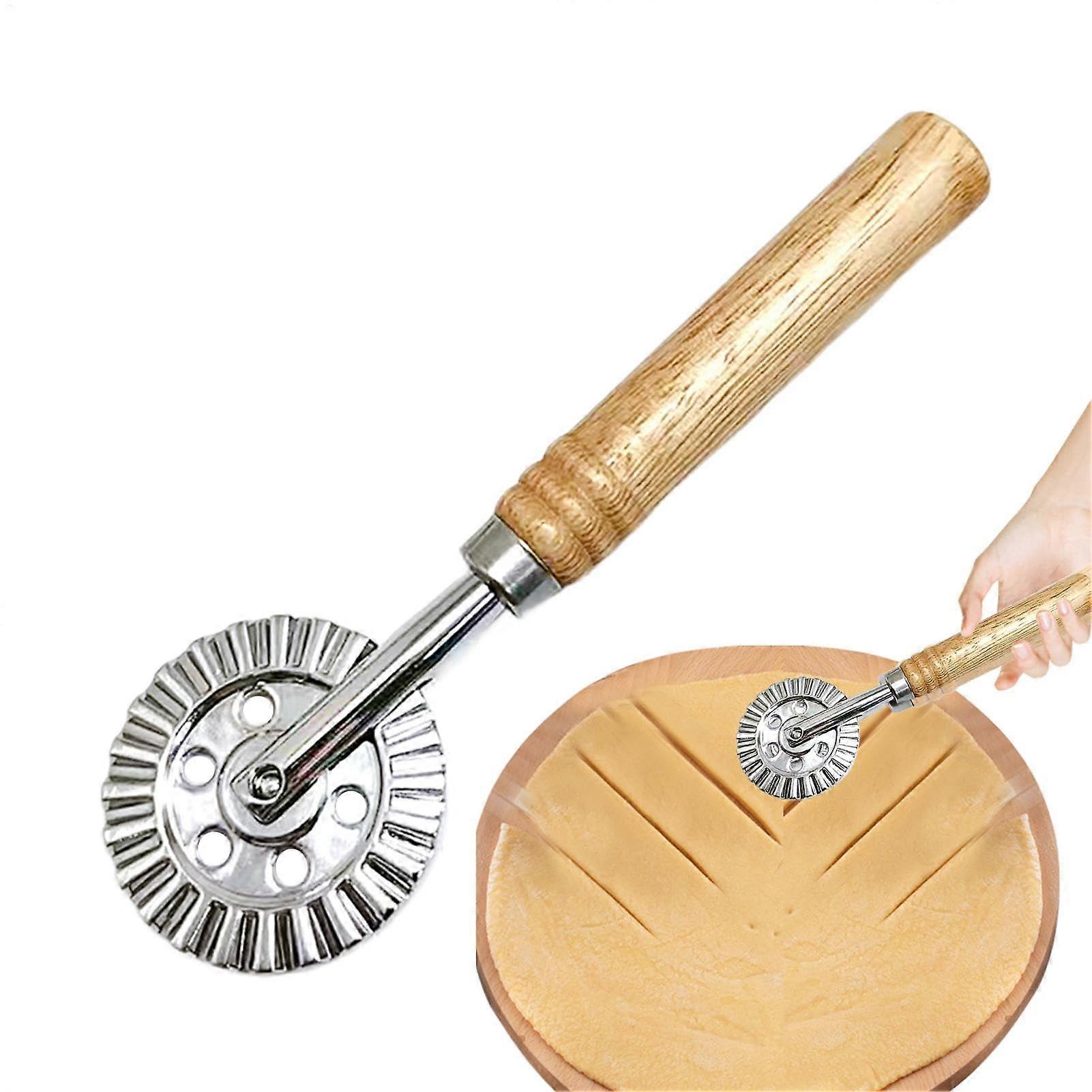 Pasta Maker Roller and Cutter Set with Stainless Steel Ravioli Crimper and Dough Wheel for Pizza