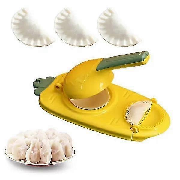 Manual Dumpling Skin Maker for Kitchen, 2-in-1 Mold and Cutter