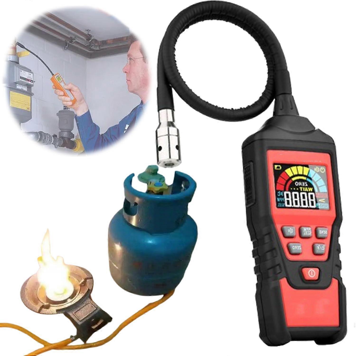 Gas Leak Detector with 0.5s Fast Detection, Visual and Audible Alerts for Propane and Natural Gas