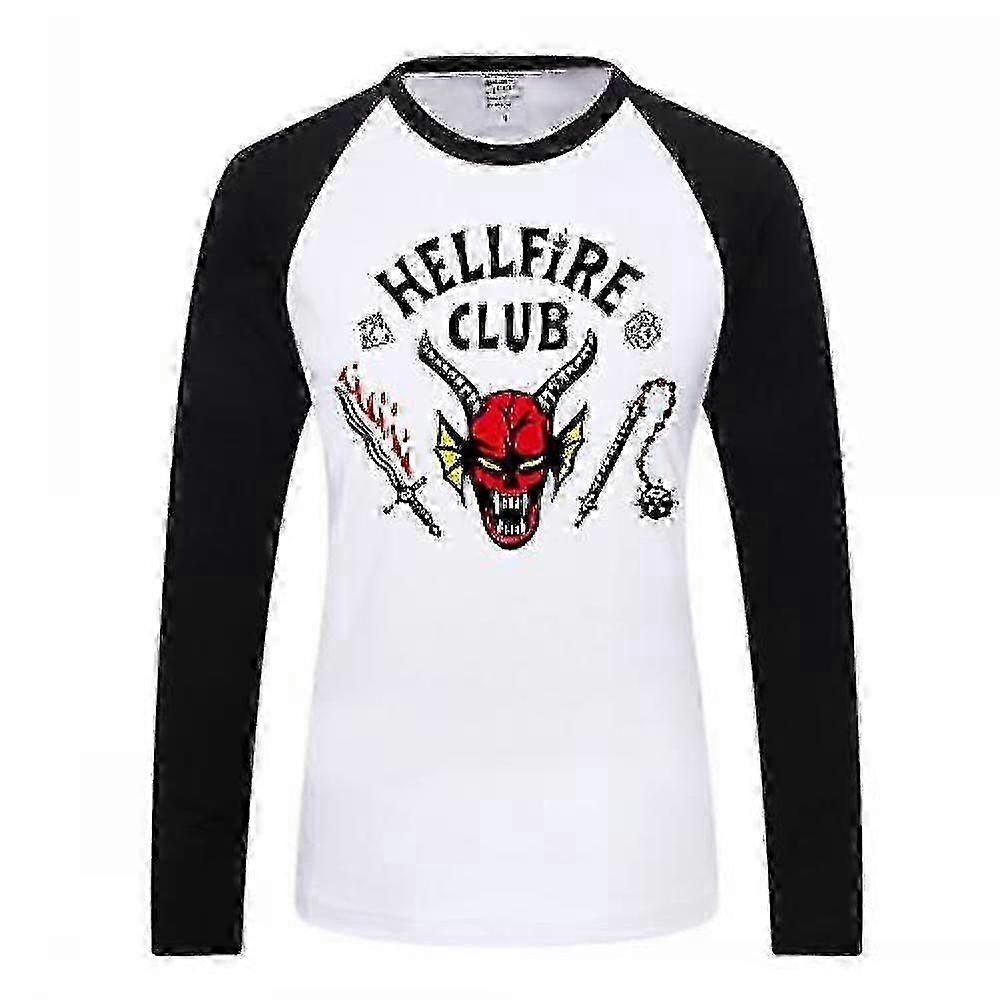 Stranger Things Hellfire Club Graphic Long Sleeve T-Shirt for Men and Women