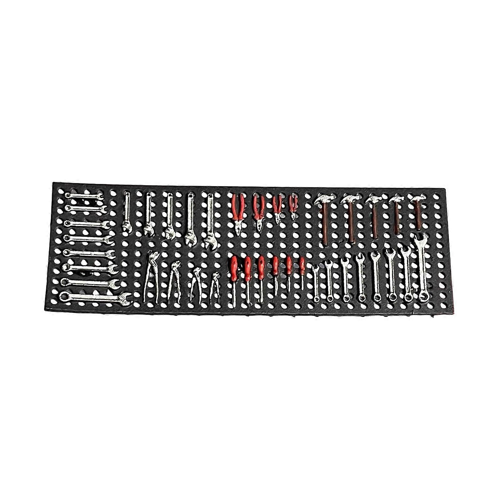 1/64 Scale Garage Pegboard Panel Model Sturdy Hand Painted Auto Repair