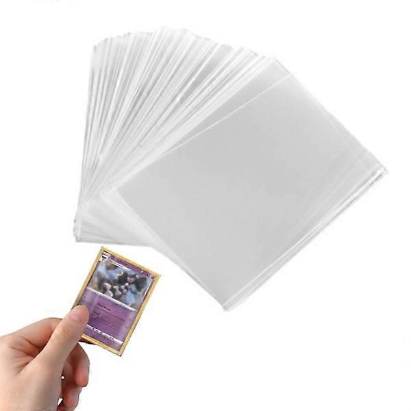 100-Pack - Plastic Pockets / Card Sleeves for Trading Cards Transparent