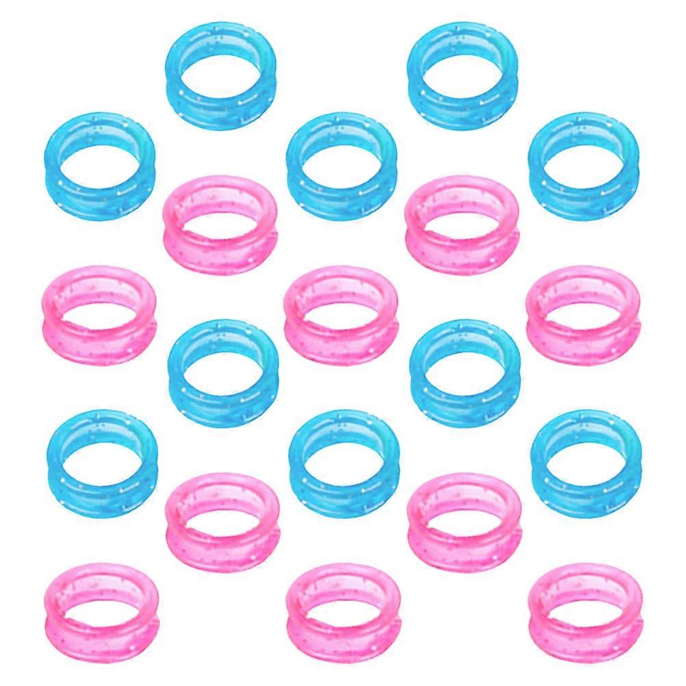 Non-Slip Scissors Silicone Finger Rings for Scissors Use 20Pcs Assorted Color