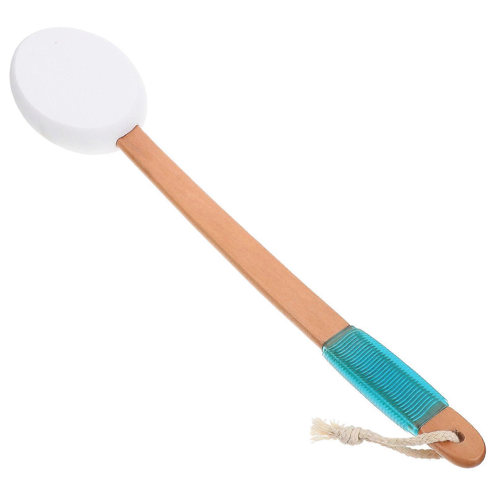 Back Scrubber with Long Handle and AntiSlip Grip, Soft Sponge Shower Brush for Deep Cleaning and Massage