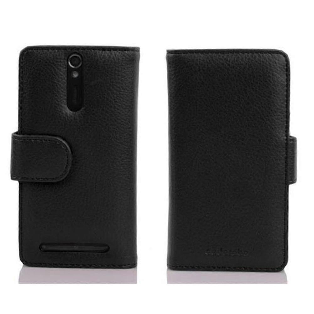 Case for Sony Xperia S Foldable Phone Case - Cover - with Stand Function and Card Tray