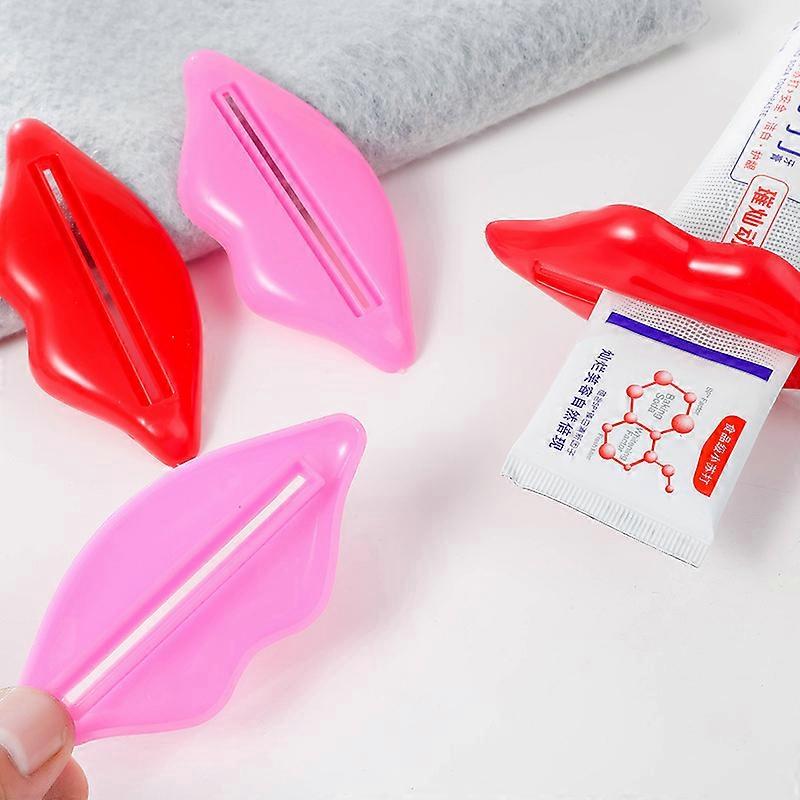 Home Daily Necessities Red Lip Toothpaste Squeezer Creative Multifunctional Squeezer Can Be Used for Lotion and Cosmetics