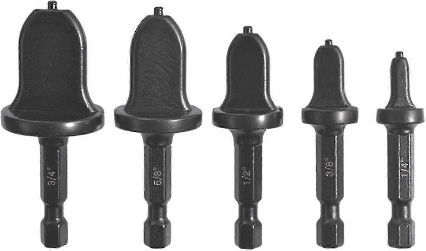 Air Conditioning Copper Pipe Pressing Tool With Hex Handle, Rotary Tube Expander Drill Bits Set Of 5GOOD
