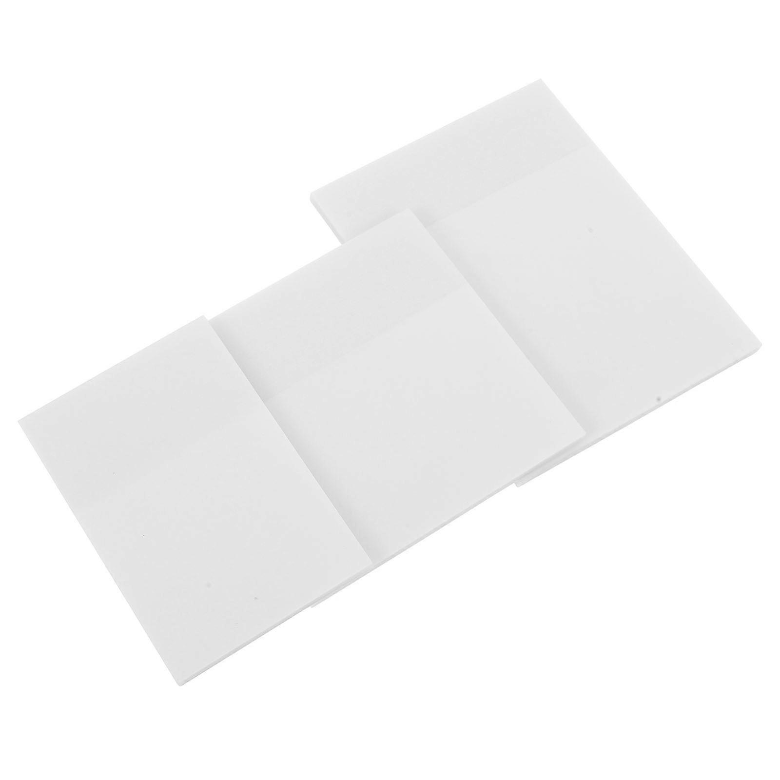 White Self Stick Note Pads for Noting 3Pcs Easy to Reposition
