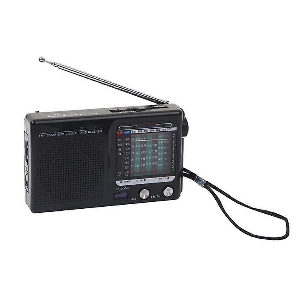 Portable AM FM SW Radio with Builtin Speaker, Pocket Size, 800Hour Battery Life
