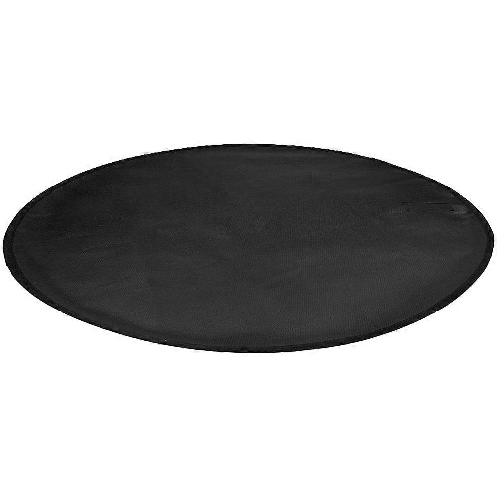 Silicone Fire Pit Mat for Home Black Heat Resistant and Oil Proof Portable Grill Cushion 24 x 36 inches