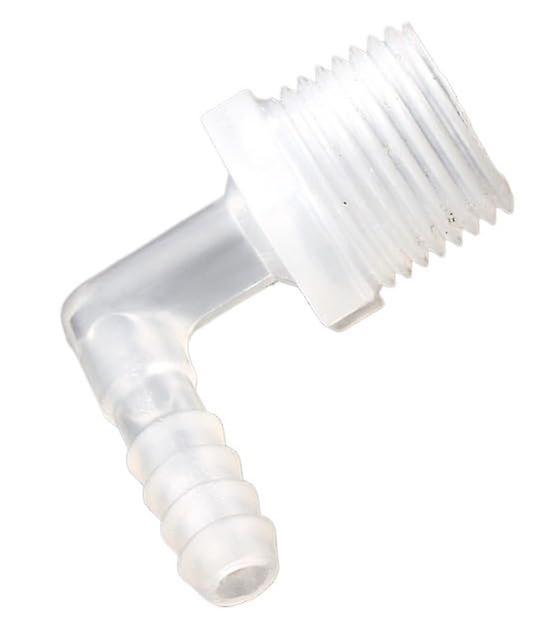 90 Degree Elbow Hose Connector G1/4 Male Thread LeakProof Transparent Plastic Pipe Adapter 10pcs