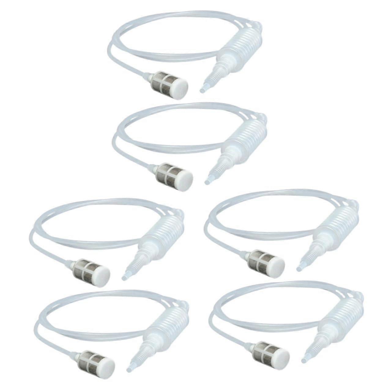6pcs Home Brewing Siphon Tube and Pump Set for Quick Wine and Beer Transfer Durable Reusable Hose