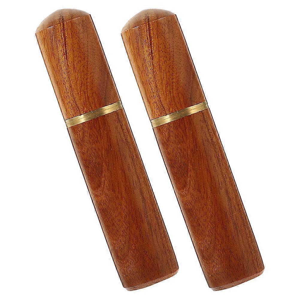 Wood Handle Espresso Stirrer Coffee Distribution Tool for Kitchen 2Pcs