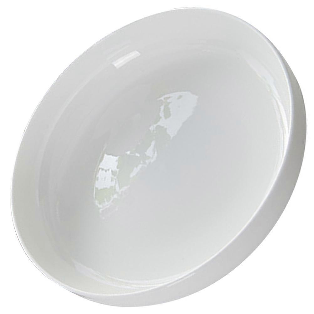 Multi-Use Round Food Plate Microwaveable Serving Dish White Bone China Suitable for Restaurant Use 1Set