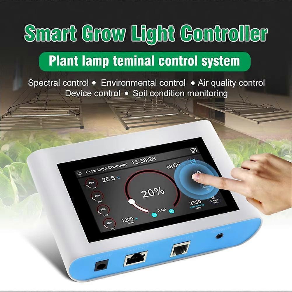 RJ14 RJ45 Smart BT Terminal Controller LED Grow Light Controller Timing Dimming APP Controller EU Plug