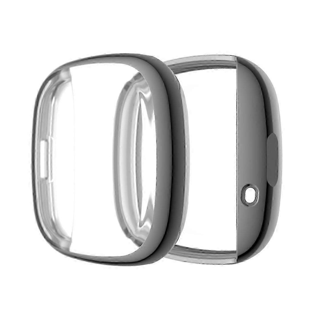 For Fitbit Versa 3 / Versa Sense Plating Full Package TPU Protective Case(Gray) 25-26