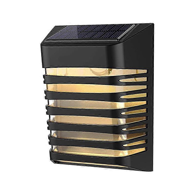 Solar Fence Light - Waterproof, 2 Modes, Warm Light for Garden