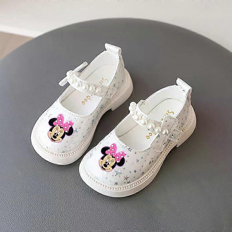 Disney kids Baby Princess Shoes Mickey Mouse Girl Princess Leather Shoes Non-slip Soft Bottom Sandals Spring fall Toddler shoes