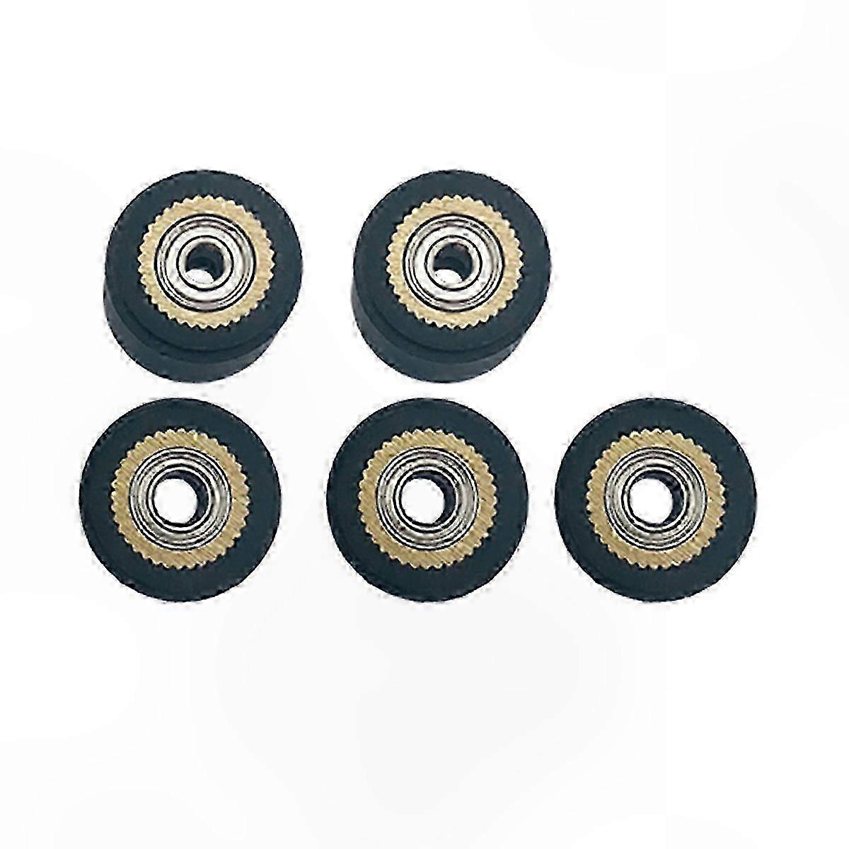 5pcs 4x10x14mm Black Pinch Roller for Vinyl Cutter Plotter-Compatible with Multiple Brands