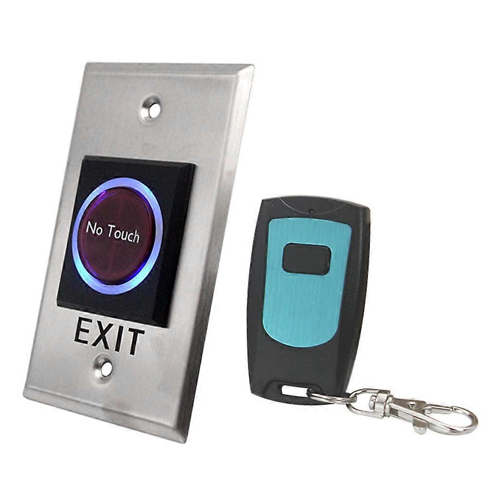 Touchless Infrared Exit Button with Remote Control, Dual LED for Access Control Security System