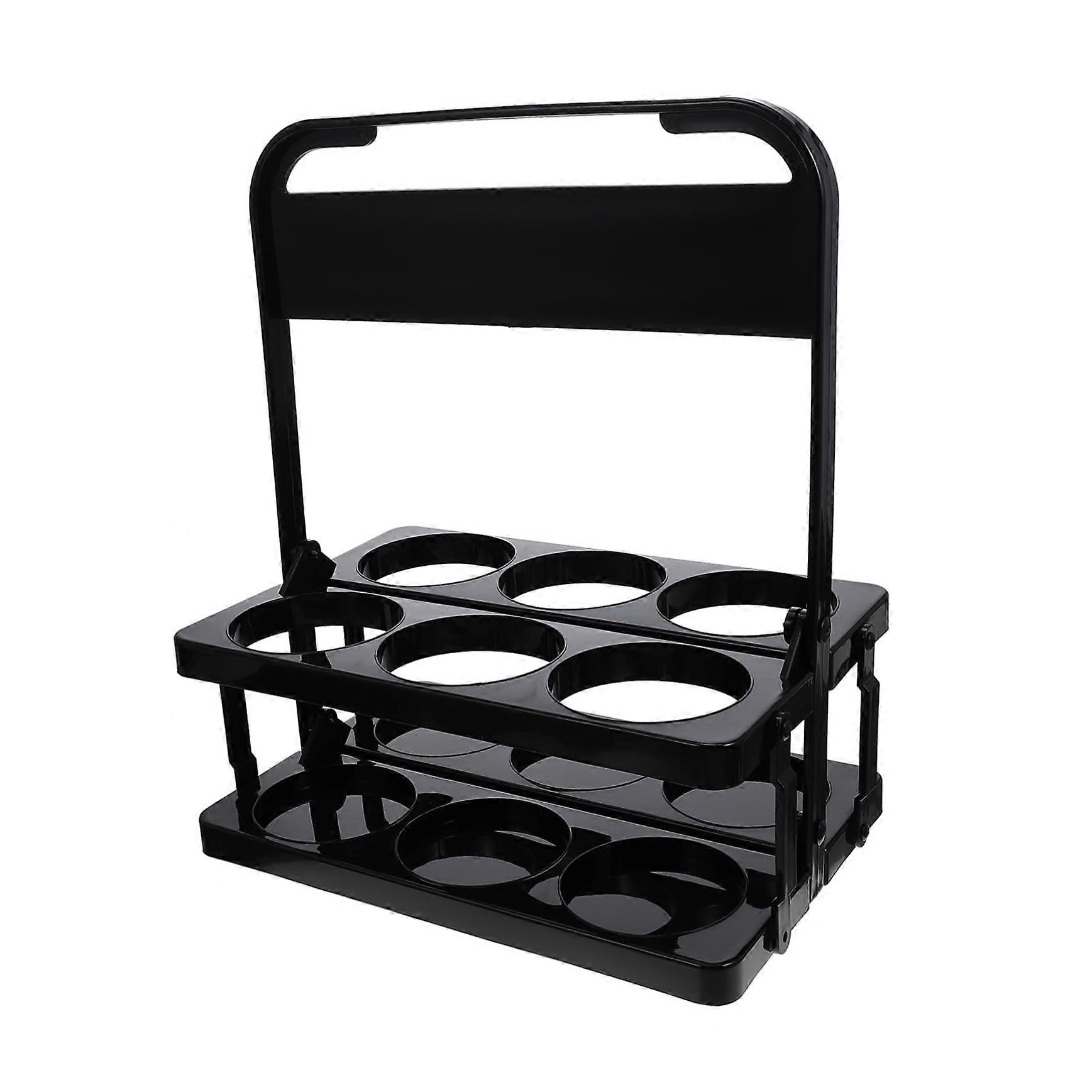 Beer Bottle Holder with RustResistant Compact Storage Rack for Home and Event Use