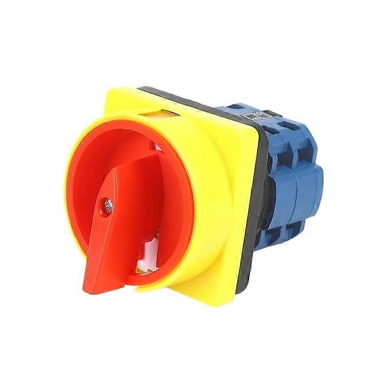 20A 2 Pole Rotary Cam Changeover Switch, 48x48mm Panel Mount for Easy Industrial Control
