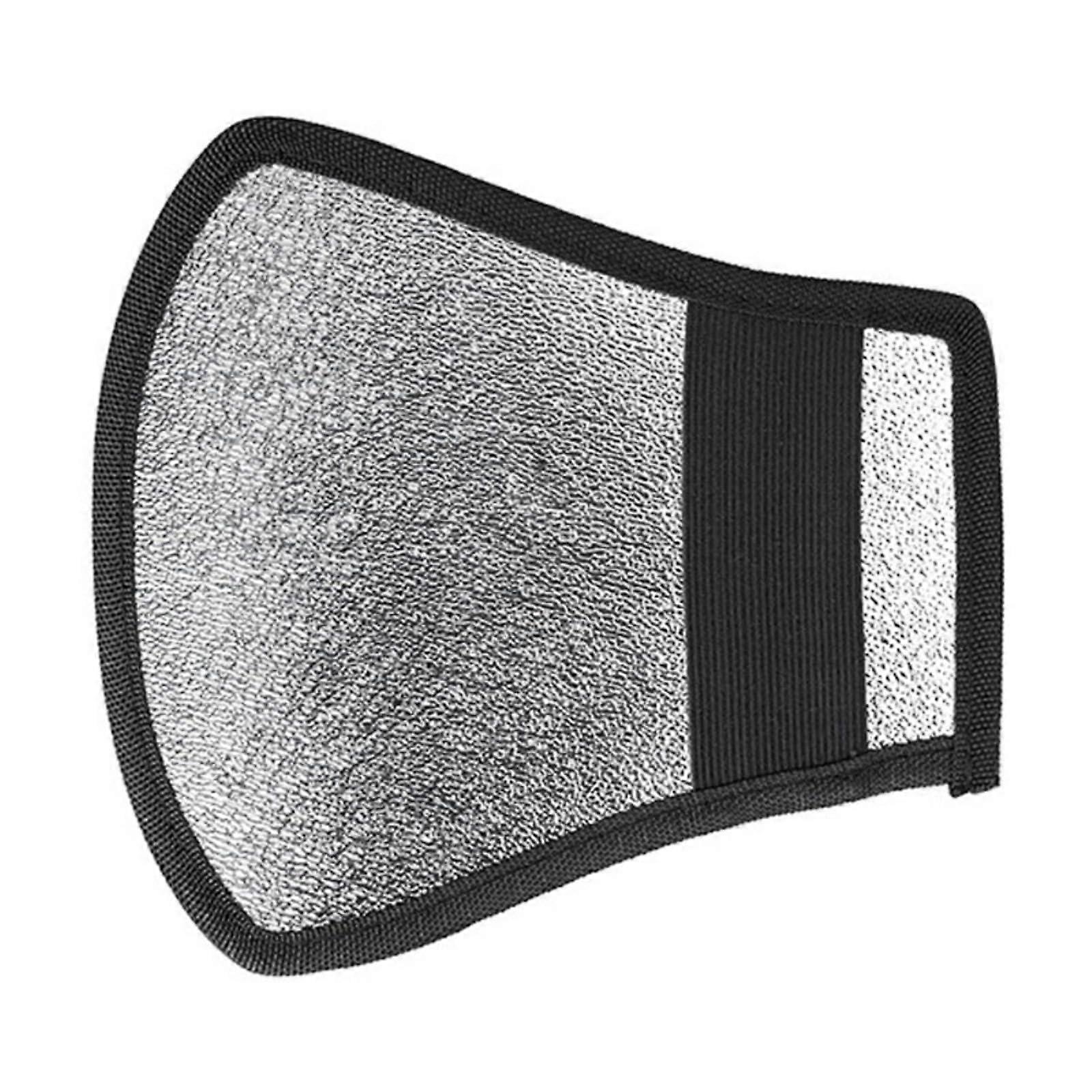 Camera Flash Diffuser Speedlight Reflector DualSided Silver White Flexible Bounce with Elastic Strap