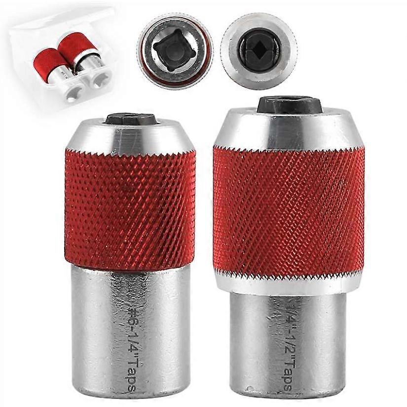 Tap Socket Set, 2PCS Tap Extractor Tool,Tap Sockets with a 3/8" Socket Adapter, Suitable for Taps, Reamers, Screw Extractors