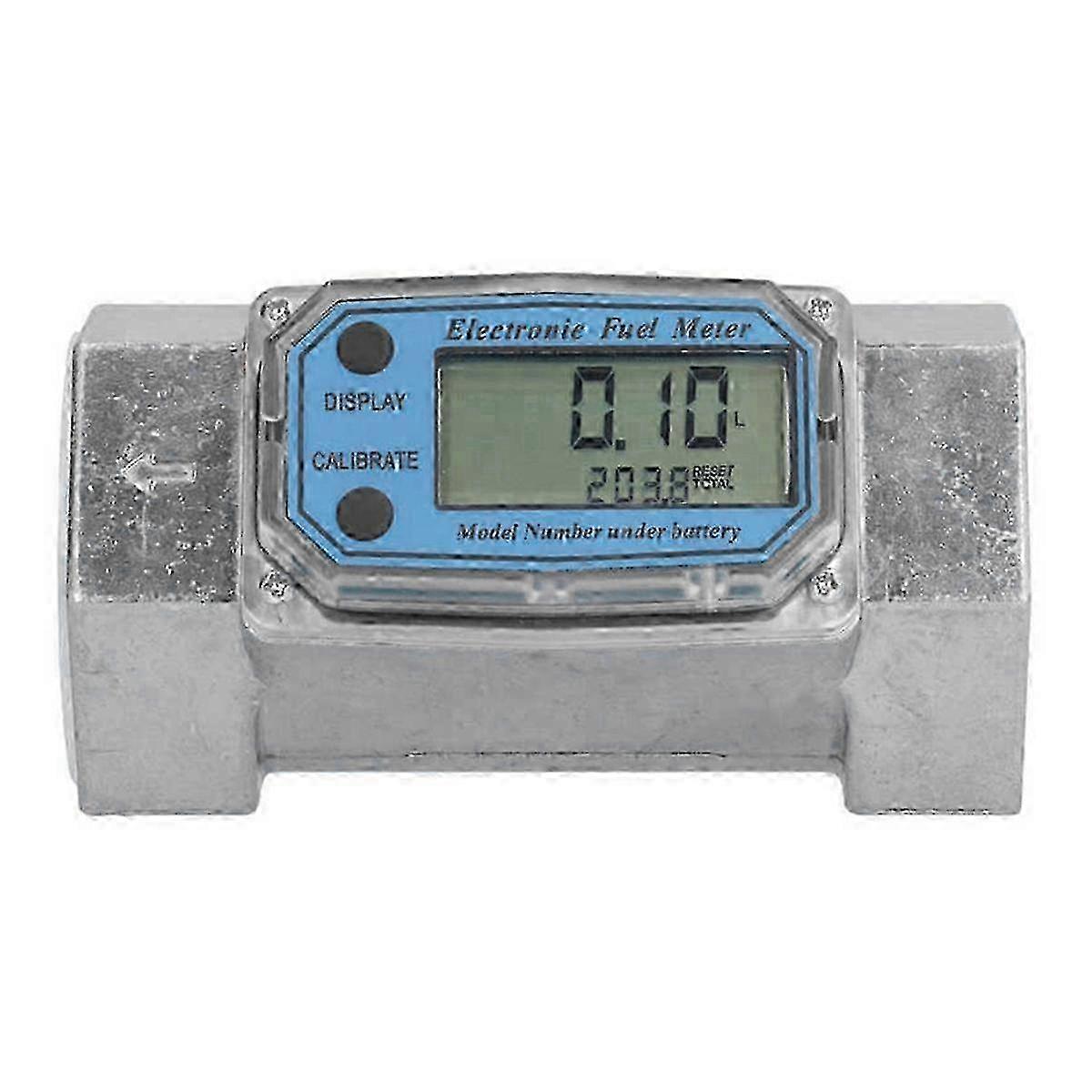 2in Digital Electronic Fuel Water Oil Flowmeter with Turbine Flow Sensor