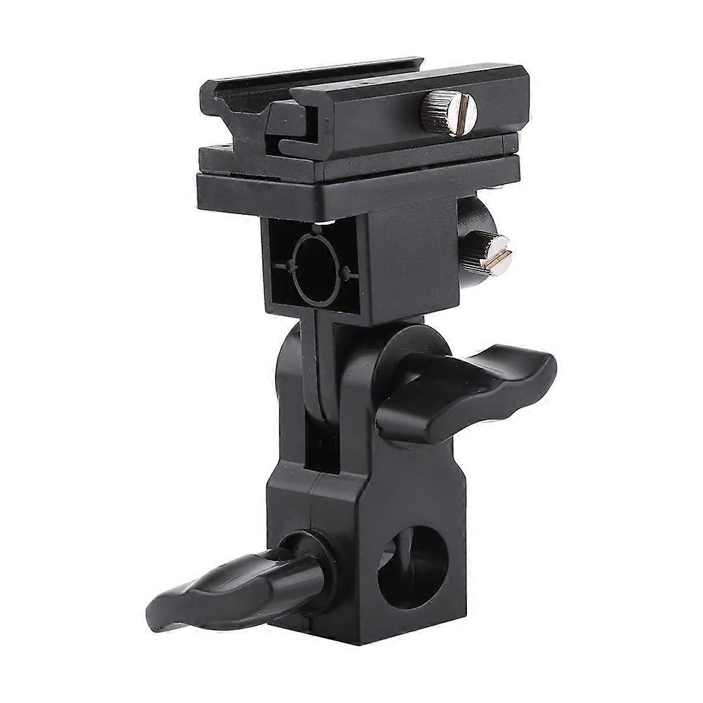 Flash Hot Shoe Mount with Umbrella Holder Adjustable Light Stand Bracket for Photography Lighting