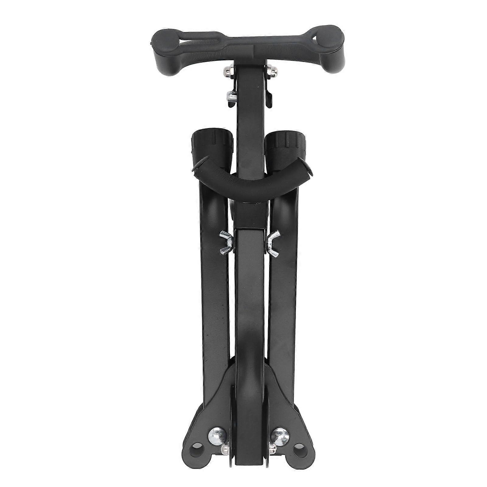 Folding Saxophone Stand for Alto and Tenor with Adjustable Backrest and Padded Support