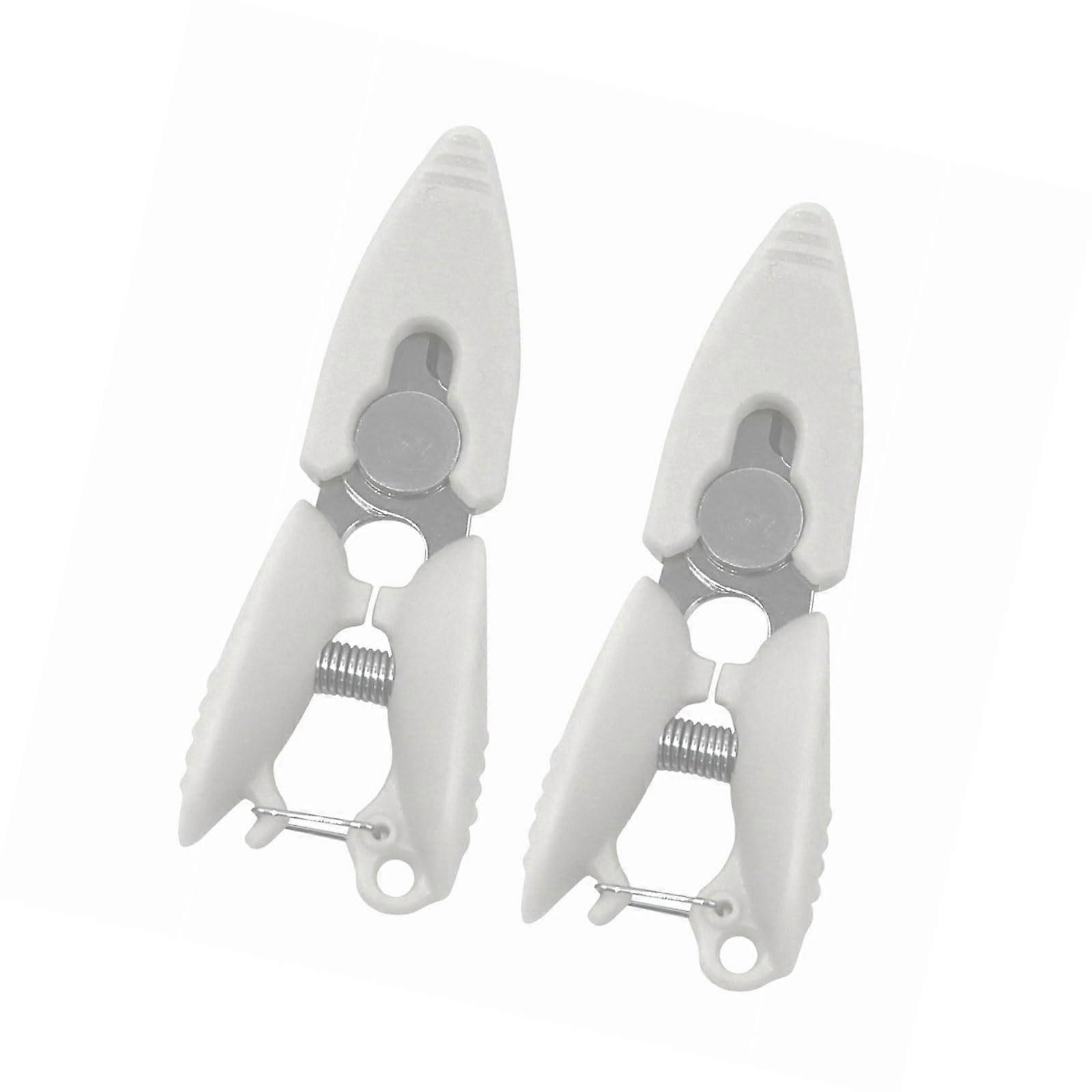 2 Pcs Small Embroidery Thread Scissors with BuiltIn Spring and Ergonomic Handle for Sewing Crafts