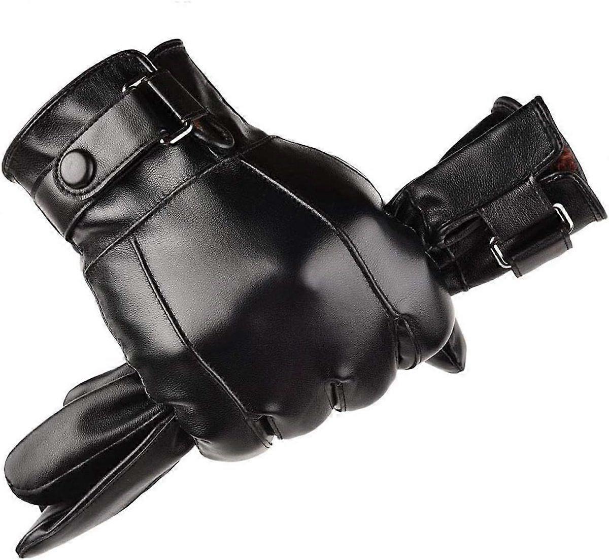 ING Men's Gloves - Warm Winter Gloves with Touchscreen - Black