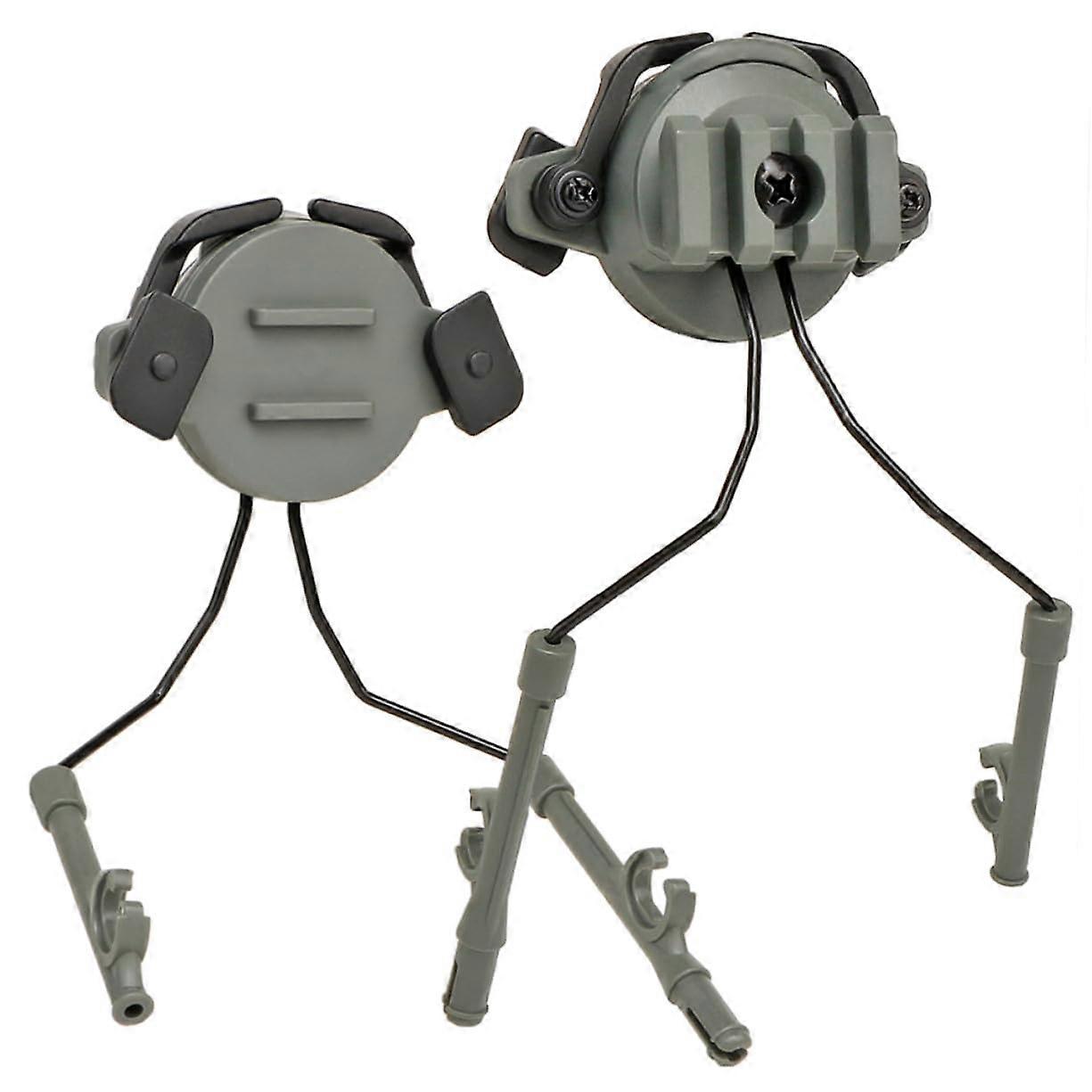 Helmet Rail Adapter Set for Tactical Helmet Headset Mount with Adjustable Rotary Bracket