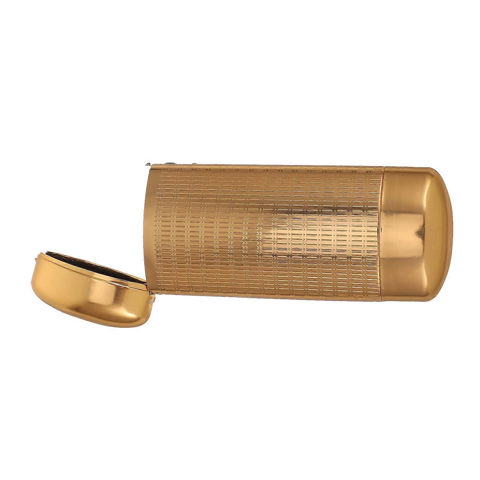 Golden Glasses Case Aluminum Hard Shell Protective Box for Storage Use